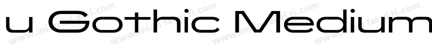 u Gothic Medium字体转换